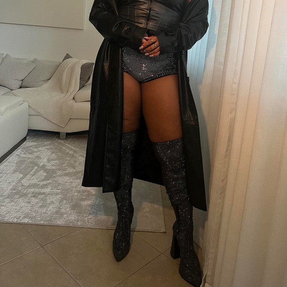 Steve Madden Silver Sultry Boot - Picture 2 of 2